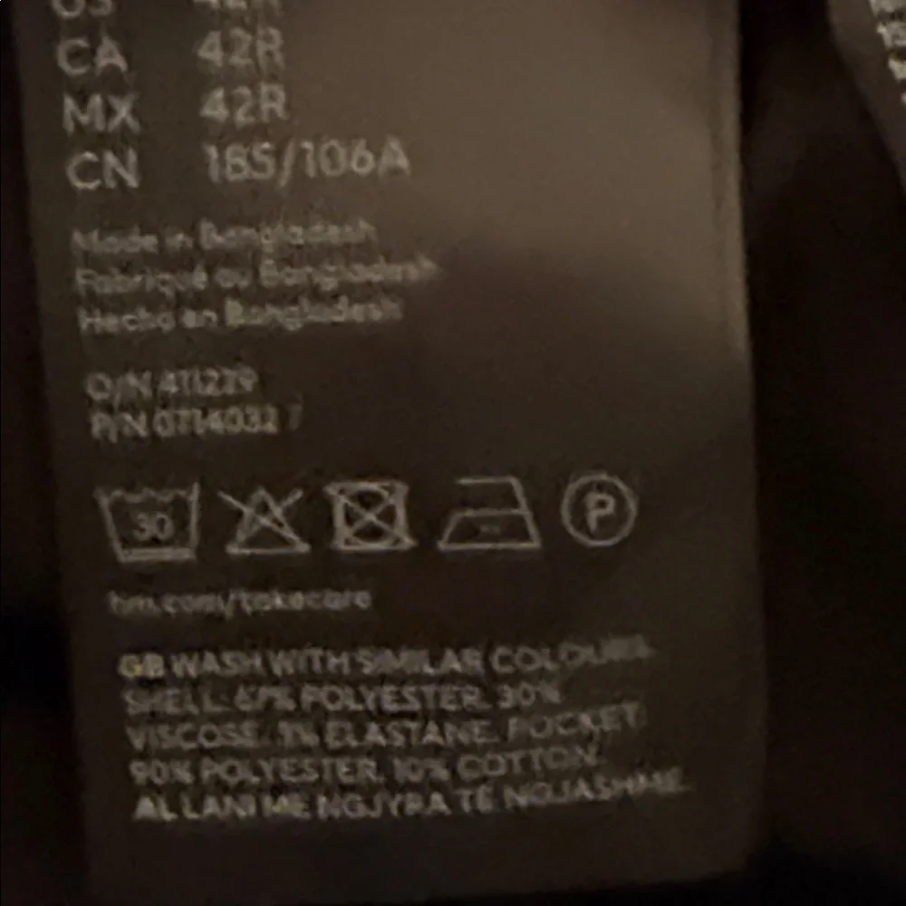 H & M Skinny Fit Black Dress Pants